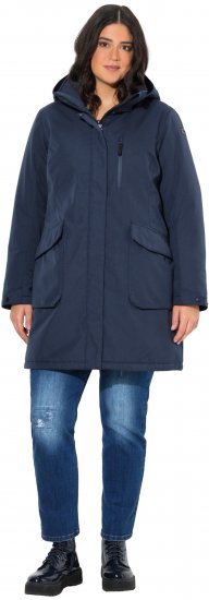 Ulla Popken HYPRAR Drawstring Waist Parka Navy - Jackor - 