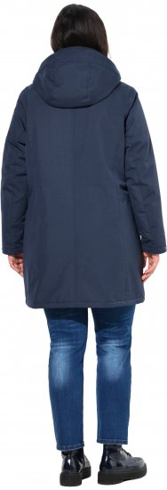 Ulla Popken HYPRAR Drawstring Waist Parka Navy - Jackor - 