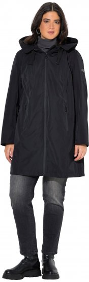 Ulla Popken HYPRAR Waterproof Jacket Black - Jackor - 