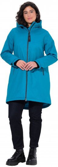 Ulla Popken HYPRAR Triple-Function Longline Jacket Turquoise - Jackor - 