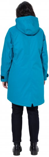 Ulla Popken HYPRAR Triple-Function Longline Jacket Turquoise - Jackor - 