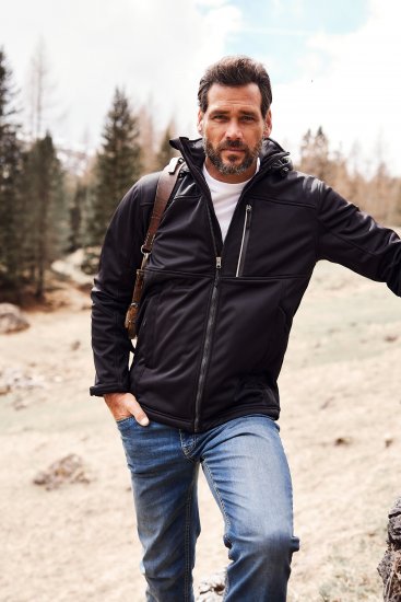 JP1880 Jacket Fleece Lined Softshell Black - Jackor - Stora jackor - 2XL-12XL
