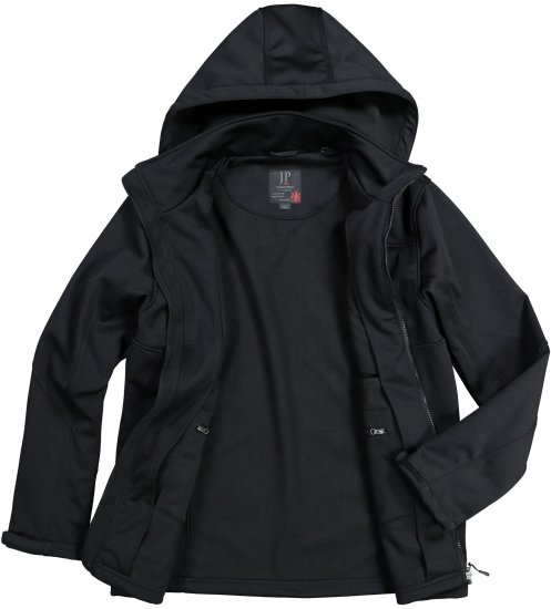 JP1880 Jacket Fleece Lined Softshell Black - Jackor - Stora jackor - 2XL-12XL