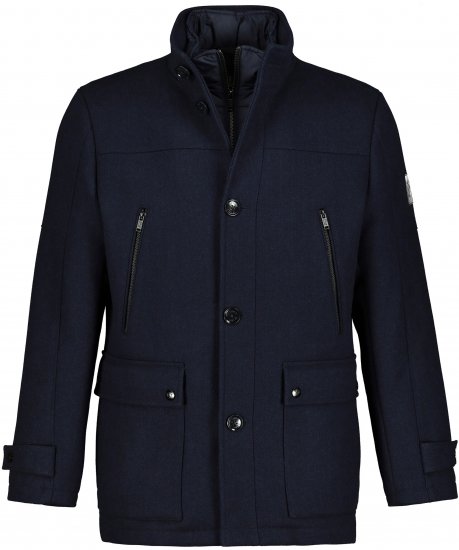 JP1880 Jacket Water-repellent Herringbone Insert Navy - Jackor - Stora jackor - 2XL-12XL