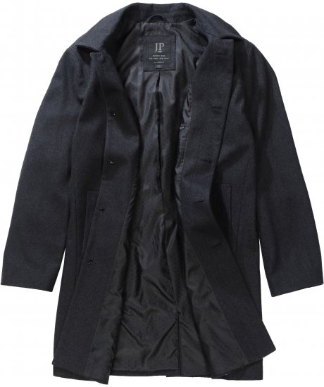 JP1880 Coat Wool Blend Water Repellent Dark Grey - Jackor - Stora jackor - 2XL-12XL