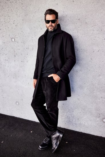 JP1880 Coat Wool Blend Water Repellent Black - Jackor - Stora jackor - 2XL-12XL