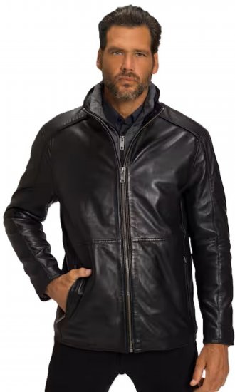 JP1880 Jacket Nappa Lamb Leather Black - Jackor - Stora jackor - 2XL-12XL
