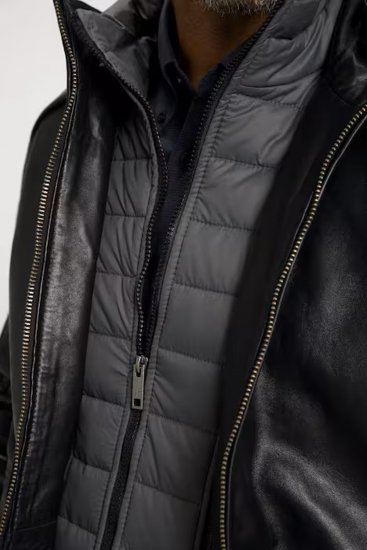 JP1880 Jacket Nappa Lamb Leather Black - Jackor - Stora jackor - 2XL-12XL