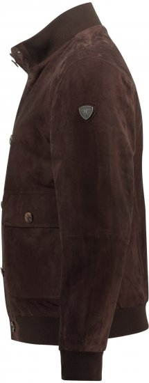JP1880 Leather Jacket Goat Suede Espresso Brown - Jackor - Stora jackor - 2XL-12XL