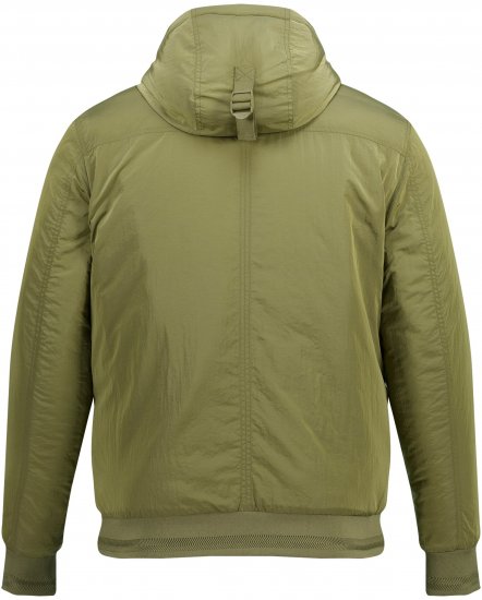STHUGE Bomber Jacket With Hood Green - Jackor - Stora jackor - 2XL-12XL