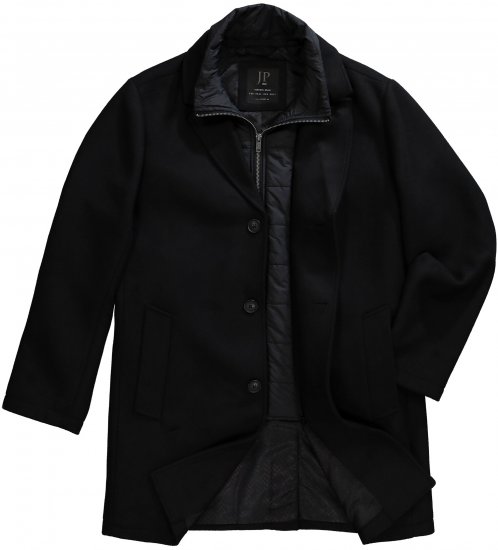 JP1880 Coat Wool Blend Quilted Black - Jackor - Stora jackor - 2XL-12XL