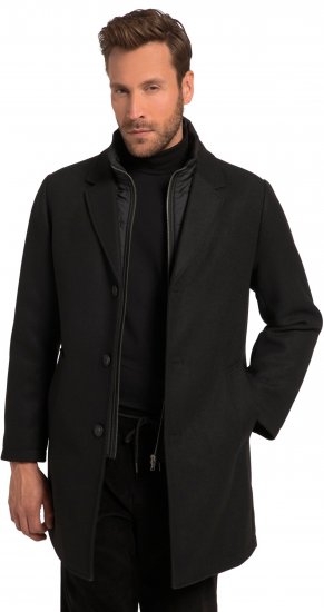 JP1880 Coat Wool Blend Quilted Black - Jackor - Stora jackor - 2XL-12XL