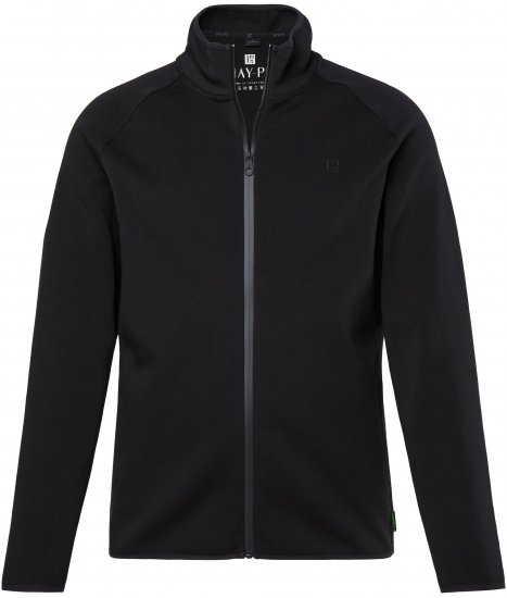 JAY-PI FLEXNAMIC® Golf Sweat Jacket with Zipper Black - Träningskläder & friluft - Träningskläder till herr i stora storlekar