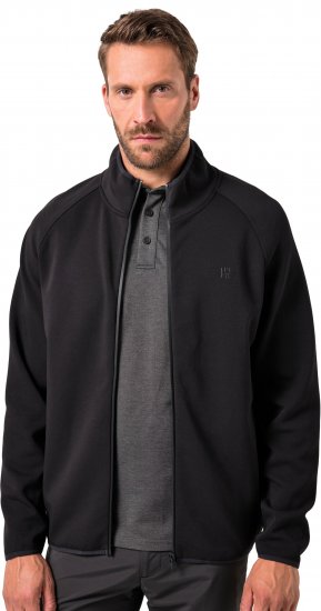 JAY-PI FLEXNAMIC® Golf Sweat Jacket with Zipper Black - Träningskläder & friluft - Träningskläder till herr i stora storlekar
