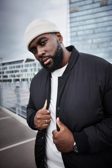 STHUGE Bomber Jacket Quilted Black - Jackor - Stora jackor - 2XL-12XL