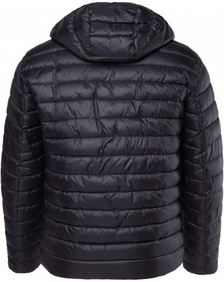 JAY-PI Lightly Quilted Jacket with a Hoodie Black - Jackor - Stora jackor - 2XL-12XL