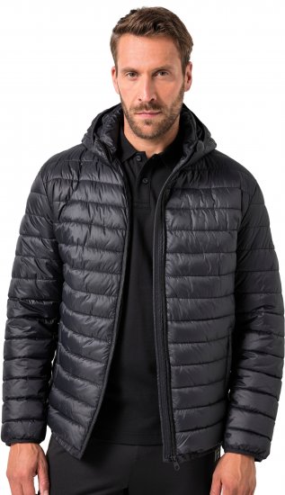 JAY-PI Lightly Quilted Jacket with a Hoodie Black - Jackor - Stora jackor - 2XL-12XL