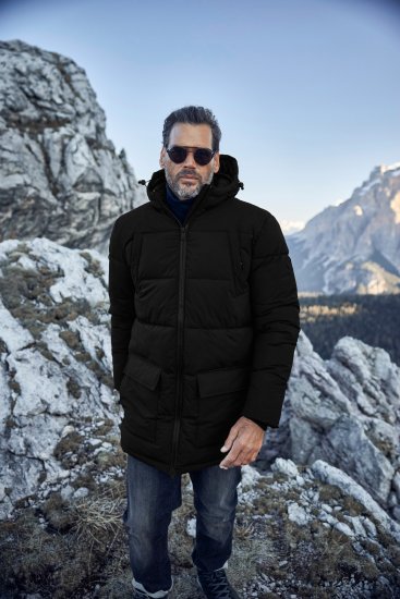 JP1880 Quilted Parka with Multiple Pockets Black - Jackor - Stora jackor - 2XL-12XL