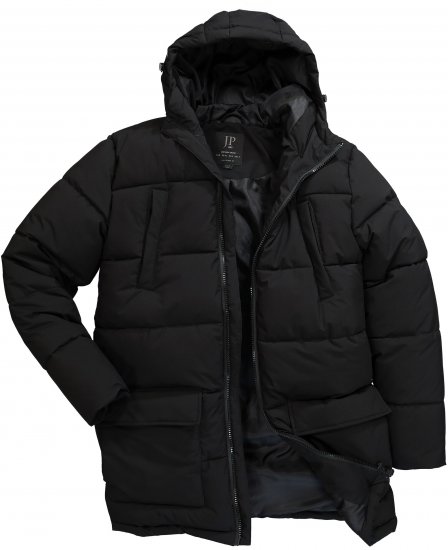 JP1880 Quilted Parka with Multiple Pockets Black - Jackor - Stora jackor - 2XL-12XL