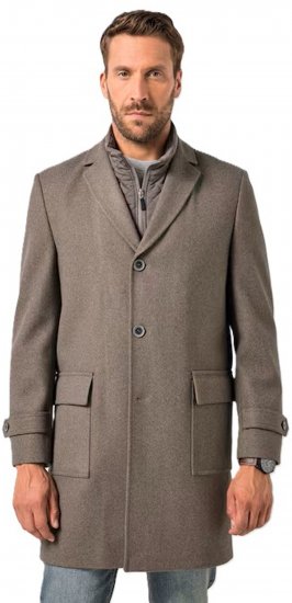 JP1880 Coat Flexnamic Quilted Insert Grey TALL - TALL jackor - 