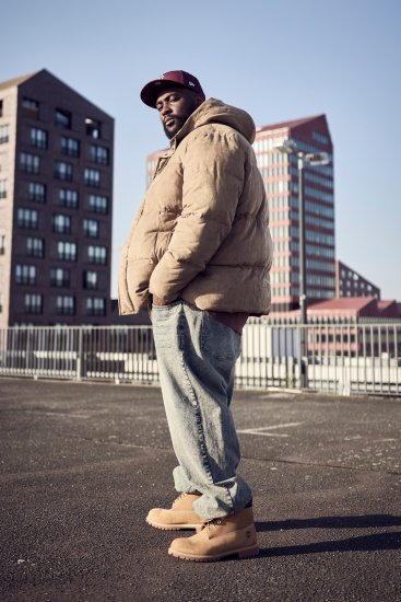 STHUGE Jacket Puffer With Warm Quilting Beige - Jackor - Stora jackor - 2XL-12XL