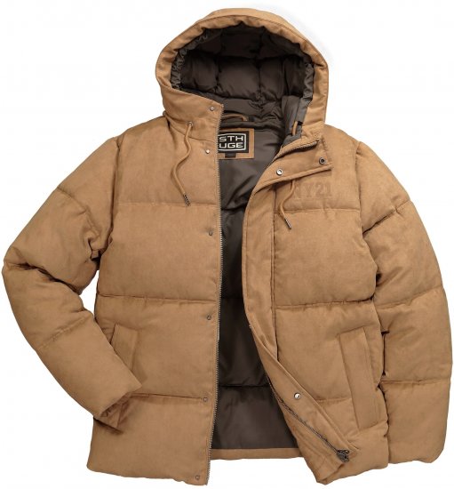 STHUGE Jacket Puffer With Warm Quilting Beige - Jackor - Stora jackor - 2XL-12XL