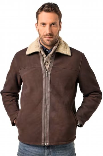 JP1880 Leather Jacket Genuine Lamb Nappa - Jackor - Stora jackor - 2XL-12XL