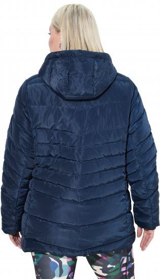 Ulla Popken Quilted Water Repellent Jacket Navy Blue - Jackor & Kappor - 