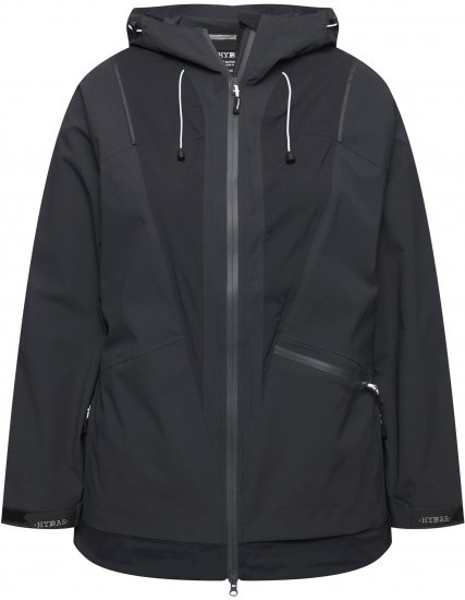 Ulla Popken Functional Reflective Waterproof Jacket Black - Jackor - 