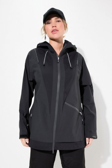 Ulla Popken Functional Reflective Waterproof Jacket Black - Jackor - Damjackor i stora storlekar