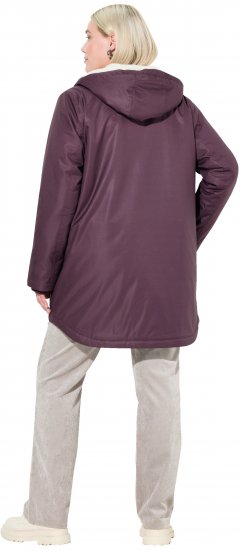 Ulla Popken HYPRAR Fleece Lined Jacket Dark Ruby - Jackor - 