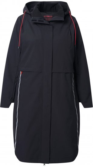 Ulla Popken Extra Long Functional Coat Black - Jackor - 
