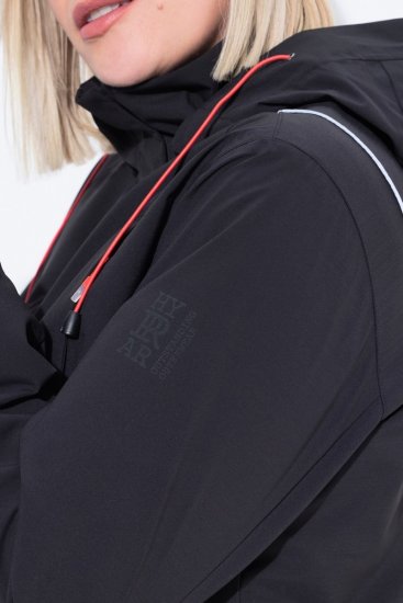 Ulla Popken Extra Long Functional Coat Black - Jackor - Damjackor i stora storlekar