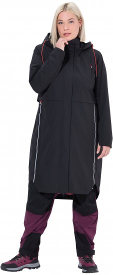 Ulla Popken Extra Long Functional Coat Black - Jackor - 