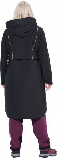 Ulla Popken Extra Long Functional Coat Black - Jackor - 