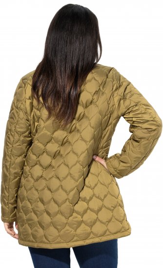 Ulla Popken HYPRAR Water-Repellent Quilted Jacket Dark Mustard Yellow - Jackor - 