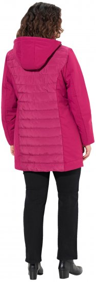 Ulla Popken HYPRAR Mixed Texture Water-Repellent Jacket Ruby - Jackor - 