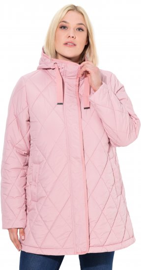 Ulla Popken HYPRAR Quilted Water-Repellent Jacket Soft Dusty Rose - Jackor - 
