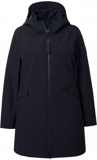 Ulla Popken HYPRAR Water Repellent Softshell Jacket Black - Jackor - 