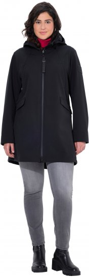 Ulla Popken HYPRAR Water Repellent Softshell Jacket Black - Jackor - 