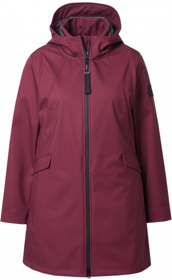 Ulla Popken HYPRAR Water Repellent Softshell Jacket Cherry - Jackor - 