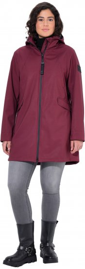 Ulla Popken HYPRAR Water Repellent Softshell Jacket Cherry - Jackor - 