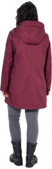 Ulla Popken HYPRAR Water Repellent Softshell Jacket Cherry - Jackor - 