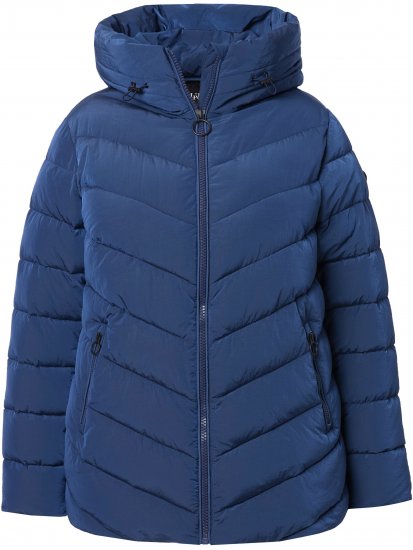 Ulla Popken HYPRAR Quilted Puffer Jacket Navy - Jackor - 