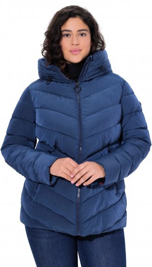 Ulla Popken HYPRAR Quilted Puffer Jacket Navy - Jackor - 