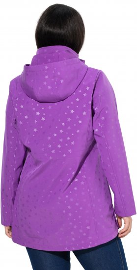 Ulla Popken HYPRAR Star Print Softshell Jacket Purple - Jackor - 