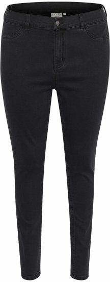 Kaffe Curve Laurina Jeans Sliten Svart Denim - Jeans & Byxor i Stora Storlekar – Plus Size - 