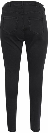 Kaffe Curve Laurina Jeans Sliten Svart Denim - Jeans & Byxor i Stora Storlekar – Plus Size - 