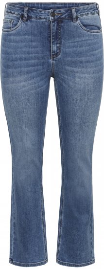 Kaffe Curve Dina Raka jeans i normal längd Blå - Jeans & Byxor i Stora Storlekar – Plus Size - 