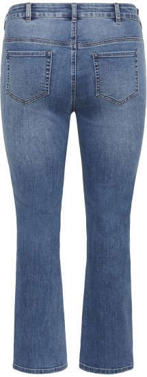 Kaffe Curve Dina Raka jeans i normal längd Blå - Jeans & Byxor i Stora Storlekar – Plus Size - 